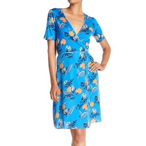 Diane Von Furstenberg floral wrap dress